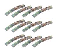 TEMPNAP Autocollants D'incrustation pour Rosace de Guitare, 12 Pièces en Pvc 4 Mm, Décorations pour Trou de Son, Autocollants Décoratifs Adaptés Guitares Acoustiques et Classiques,