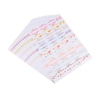 TEMPNAP Autocollants Reconnaître Facilement Bouteilles Colorées Imperméables pour D'huiles Essentielles Flacons en Pvc 12 Feuilles pour Décorer et