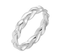 TEMPNAP Bague Femme Argent Vintage Créative Chaîne Fermée Anneau Simple et Léger Accessoire Chic pour Quotidien et Fête