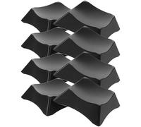 TEMPNAP Ballon de Basket 8pcs en Noir Stable et Facile à Ranger, Base de Présentation Simple et Élégante pour Usage la Maison ou Centre Commercial
