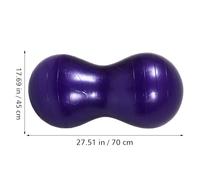 TEMPNAP Ballon de Yoga Auxiliaire en PVC Épais 45X70 CM Violet avec Gonfleur Ballon de Fitness et Massage pour Exercices de Musculation et Pilates