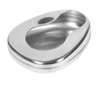 TEMPNAP Bassin de Lit en Acier Inoxydable 1 Pièce, Bassin de Lit Portable et Léger, Urinoir pour Personnes Âgées et Patients Alités, Surface Lisse et Bords Étanches pour Confort