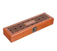 TEMPNAP Boîte de Rangement de 24 Trous en Bois Léger pour Harmonica Étui de Protection Facile à Ouvrir et Fermer pour Transport et Conservation