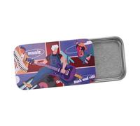 TEMPNAP Boîte De Rangement pour Médiators De Guitare Métal Organisateur Pratique pour Médiators Acoustiques Et Électriques Étui Et Multifonctionnel pour Musiciens