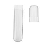 TEMPNAP Boîte de Rangement pour Pincettes en Plastique Transparent Étui de Stockage Multifonctionnel 10 Tubes avec Bouchons pour Maquillage et Manucure Pratique pour Voyage