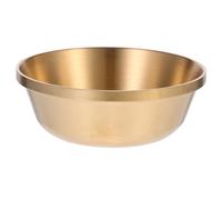TEMPNAP Bol Sacrificiel Bouddhiste en Cuivre Doré Épais Poli pour Offrande D'eau et Encas, Décoration Rituelle pour Maison et Salle de Yoga