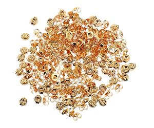 TEMPNAP Bouchons D'oreilles Accessoires Chic et Simples 200 Pièces en Acier Inoxydable Or Finition Fine pour Fabrication de Boucles D'oreilles pour Bricolage