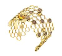 TEMPNAP Bracelet Femme Ajustable Abeille Alliage Métallique Design Ruche Ajourée Bijou Ouvert Pour Filles Et Femmes Accessoire Élégant Pour Soirées Et Cadeaux