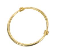 TEMPNAP Bracelet Garçon et Filles Push-Pull Réglable en Cuivre Doré Ouvert Petit Format Bijou Ajustable pour Poignet ou Cheville Présent Mode pour Anniversaire et Occasions Spéciales