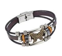 TEMPNAP Bracelet Manchette Punk En Métal Pour Femmes Cuir Souple Bracelet Gothique Multi-couches Accessoire De Mode Pour Halloween Et Cosplay Bijoux