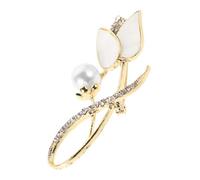 TEMPNAP Broche Fleur Strass Pour Femmes Épingle à Foulard Élégante Accessoire De Mode Pour Maman Et Épouse Pour Vêtements Formels Et Casual