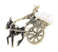 TEMPNAP Broche Vintage Baroque Élégante Décoration Délicate Pour Vêtements Femme Ornement Vestimentaire Raffiné Pour Tenue De Fête Et Mariage Finition Soignée Et Lustre