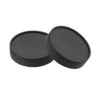 TEMPNAP Capuchons oculaires Noirs en Plastique pour télescope astronomique 2 unités - Protection 5 cm Contre poussière pour Usage en Laboratoire et Observation du Ciel