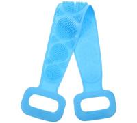 TEMPNAP Ceinture de Double Face en Silicone Solide Bleu Poignet Confortable, Brosse Dos à Picots et Poils Combinés, Stimule la Circulation Sanguine