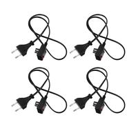 TEMPNAP Chargeur de Prise Secteur Noir 4pcs Câble de Chargement pour Bouillotte de Poche et Chaufferette Main, Protection la Surchauffe, Matériau PP et Cuivre, Usage Maison et Bureau