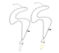 TEMPNAP Collier Magnétique pour Couples en Pendentif Hexagonal en pour Saint-Valentin Bijoux Uniques pour Femmes et Hommes Élégant et Solide