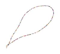 TEMPNAP Collier Pendentif Bohème en Perles Colorées Multicolores Coquillage Naturel, Chaîne à Perles Délicate, Accessoire de Bijouterie pour Femmes, Présent Anniversaire ou Plage