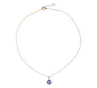 TEMPNAP Collier Pendentif Œil Bleu avec Chaîne Extension pour Femme Protection