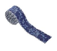 TEMPNAP Coussins En Ruban Denim Avec Bordure À Franges Ruban En Dentelle Tissu Denim Rubans En Tissu À Franges Effilochées Garnitures De Nappe En Denim Pour Vêtements