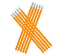 TEMPNAP Crayons de Charpentier Outil de Marquage en Bois et Graphite Lot de 10 Couleur Jaune, Multifonction pour Menuiserie, Usage Scolaire et Bureau