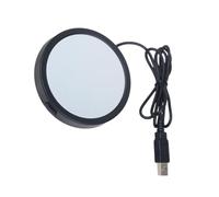 TEMPNAP Dessous de Verre Chauffant USB Noir en Aluminium et Fer, Léger et Portable, Chauffe-Tasse Électrique pour Bureau et Dortoir Tapis en Feutre Isolant Couleur Couleur Aléatoire