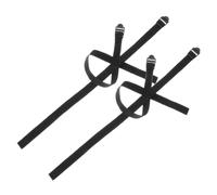 TEMPNAP Dragonne de Rechange pour Bâtons de Ski et Trekking, 4 Pièces en Nylon Noir, Design Réutilisable Haute Résistance la Traction, pour Activités Outdoor
