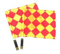 TEMPNAP Drapeaux D'arbitre de Football Paquet de Transport et pour Légers 2pcs avec Poignée en Éponge Antidérapante Entraînements et