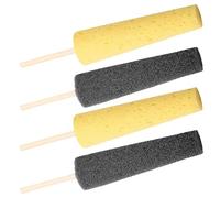 TEMPNAP Éponge de Poterie en Bois 4pcs pour Sculpture Argile, Réutilisable et Polyvalente, pour Atelier DIY et Artistes Débutants