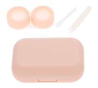 TEMPNAP Étui pour Lentilles de Contact avec Miroir en Verre et Abs, Finition Soignée, Portable pour Usage Extérieur et Rangement Votre Paquet, 1 Set Pratique
