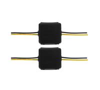 TEMPNAP Filtre Anti-Boucle de Masse 12 V Lot de 2 pour Système Stéréo de Voiture avec Installation Simple et Filtrage de Bruit