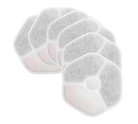 TEMPNAP Filtres de Remplacement Fontaine pour Chat 6 unités Plastique Blanc améliore goût Eau Facile à Installer pour Animaux