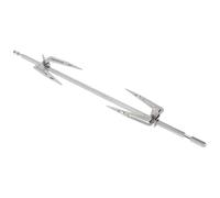 TEMPNAP Fourchette à Poulet Rotative en Acier Inoxydable, Ustensile Cuisine Pratique Chauffage Uniforme, Facile à Démonter Nettoyer, Accessoire pour Four et Barbecue