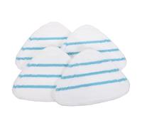 TEMPNAP Housses de Balai Vapeur Lavables en Fibre Triangulaires 4pcs, Accessoires Lourds pour Nettoyeur Vapeur, Remplacement Lingettes pour Nettoyage Profond du Sol