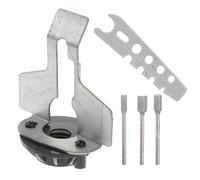 TEMPNAP Kit D'affûtage de Tronçonneuse Guide d'angle en Métal Argenté pour Lames, Outil pour L'entretien des Chaînes de Scie de Jardin
