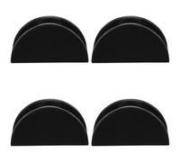 TEMPNAP Kit de 4 Guides de Porte Coulissante au Sol pour Portes de Grange, Quincaillerie Pivots et Roulettes, Adapté aux Installations Stables pour Meubles