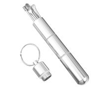 TEMPNAP Kit de 7 Outils pour Nettoyage des Oreilles en Acier Inoxydable, Léger et Portable, Curette Pratique pour Oreille, Ensemble Complet Argenté pour Soins Auditifs