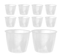 TEMPNAP Lot de 10 Tasses à Mesurer Transparentes en Pp Incassables de 160 Ml pour Cuisson et Préparation de Repas, Compactes et Légères, pour Ingrédients Secs et Liquides Réutilisable