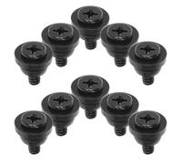 TEMPNAP Lot de 10 Vis Fixation Disque Dur Noir en Fer avec Rondelles pour Absorption des Chocs et Maintien Fiable SSD et Disques Durs Mécaniques