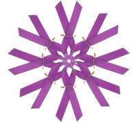 TEMPNAP Lot de 100 Broches Ruban Pourpre Pratique et Réutilisable en Tissu et Fer, pour Présent de Diplôme Lors de Fêtes et Carnavals