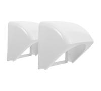 TEMPNAP Lot de 2 Boîtiers de Prise Extérieure Étanches Blancs, Protection Anti-pluie pour Prises Électriques, Installation en Saillie ou Encastrée, Couvercles Résistants pour Usage