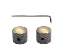 TEMPNAP Lot de 2 Boutons de Contrôle Marron en Alliage D'aluminium pour Guitare Basse et Pédale, Résistants la Corrosion et Prolongeant la Durée de Vie, Accessoires pour Musiciens