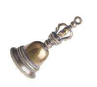 TEMPNAP Lot de 2 Pendentifs Porte-clés Clochettes en Laiton 3 Cm, Décoration Artisanale Rétro pour Bricolage, Accessoires Fête et Décoration Intérieure