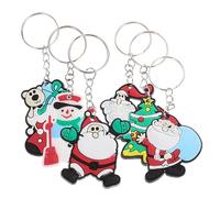 TEMPNAP Lot de 48 Porte-clés Créatifs en Silicone à Thème Noël, Décoration Festive et Présent pour Fêtes de Noël et Vacances Plusieurs styles