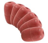 TEMPNAP Lot de 6 Flotteurs D'engins de Pêche en Plastique Marron pour Filets et Cordes, Bouées Faciles à Fixer, Positionnement Précis pour Activités de Pêche et Maillage