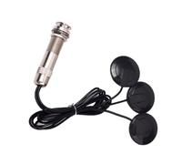 TEMPNAP Micro Piézo à 3 Voies Noir Capteurs en Plastique, Micro de Guitare Acoustique Gmb610, Prise Jack 6,35mm pour Guitares Acoustiques