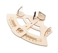 TEMPNAP Modèle de Sextant en Bois à Assembler Soi-même pour Projet Scientifique Scolaire, Jouet Éducatif Interactif pour Garçon et Filles Passionnés de Géographie