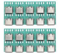 TEMPNAP Modules Support Carte USB-C 3.1 Lot de 20, Connecteurs Femelles Type C, Adaptateurs PCB pour Transfert Données, Usage Montage DIY, Compatible Câbles USB-C