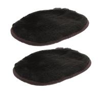 TEMPNAP Moufles de Polissage en Peluche Lot de 2, Nettoyage Doux et Protection de Brillance pour Chaussures Pu et Baskets pour Entretien Polyvalent des Chaussures