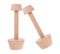 TEMPNAP Moules à Tartelettes en Bois Double Face 2 Pièces Poussoir Ergonomique pour Mini Muffins et Cheesecakes la Cuisine Maison