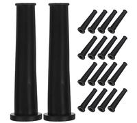 TEMPNAP Organisateur de Câbles Noir en Caoutchouc 20pcs pour Gestion de Câbles et Protection des Fils Bureau ou Atelier Angle Mill